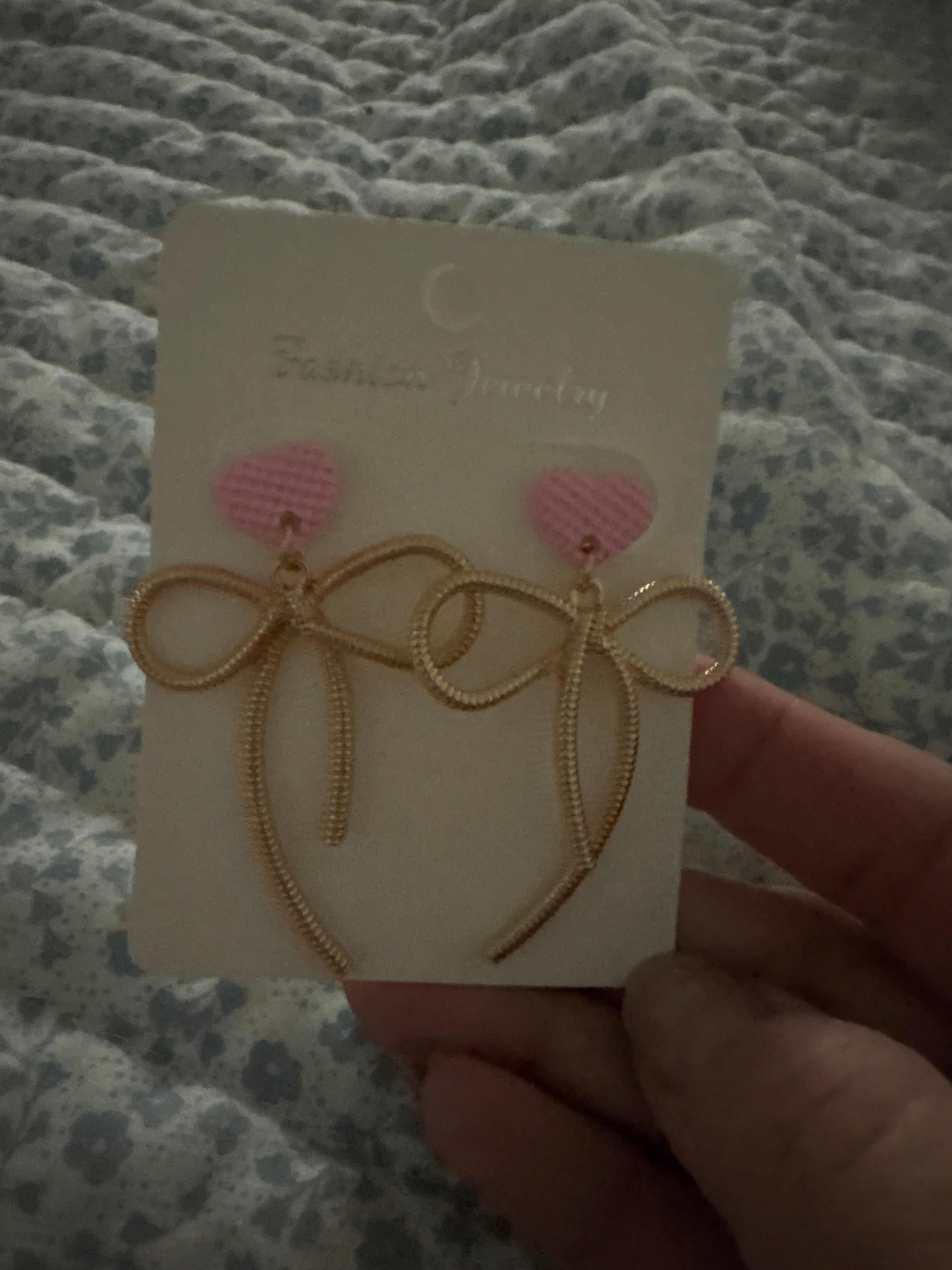 Heart Bow Earrings