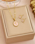 Cross Necklace and Earring Set