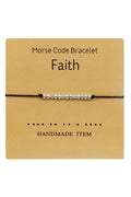 Faith Moros Code Bracelet