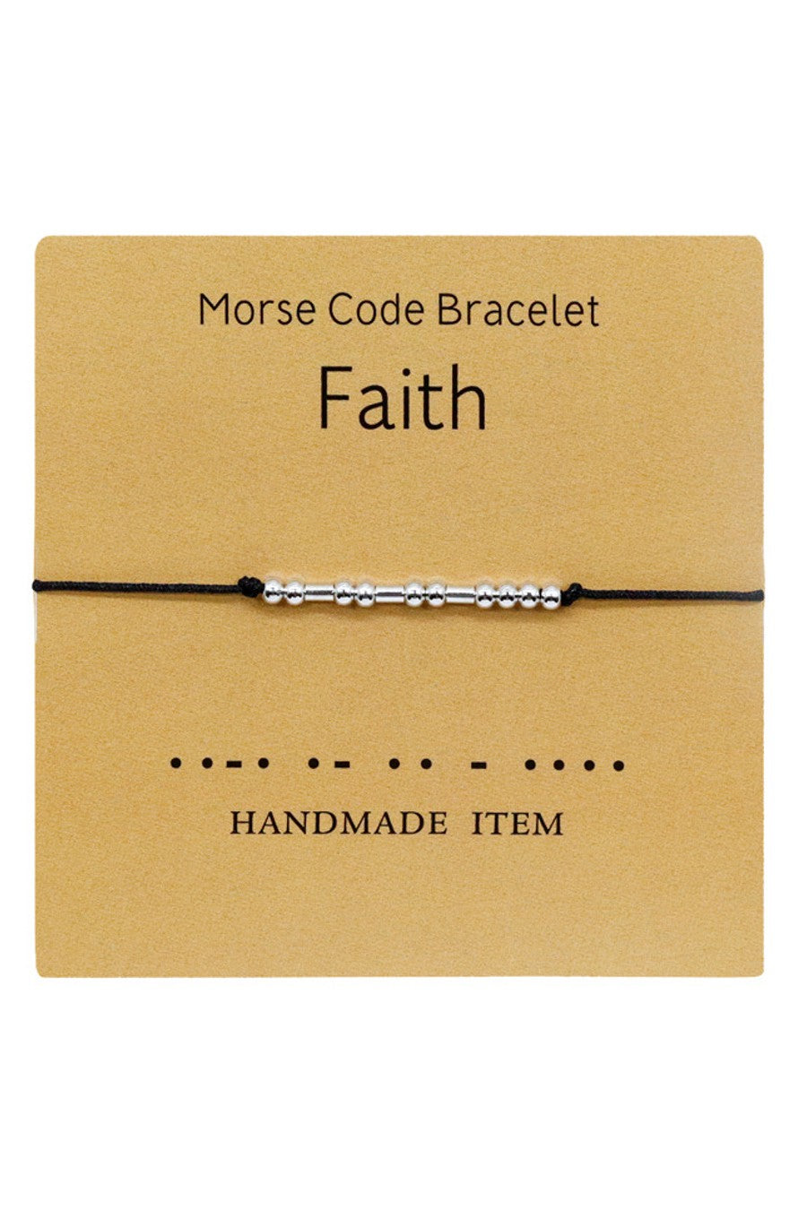 Faith Moros Code Bracelet