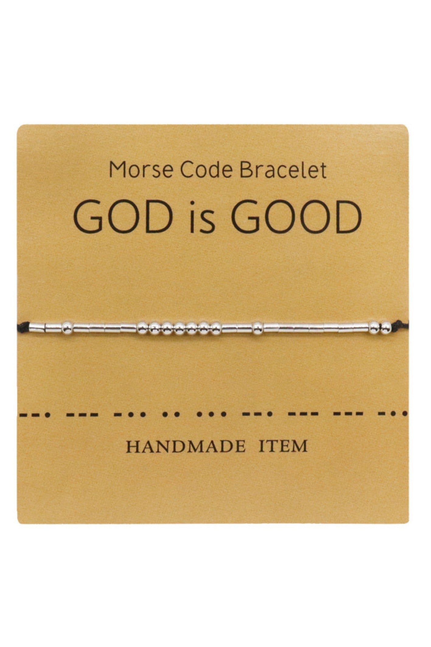 God is Good Moros Code Bracelet