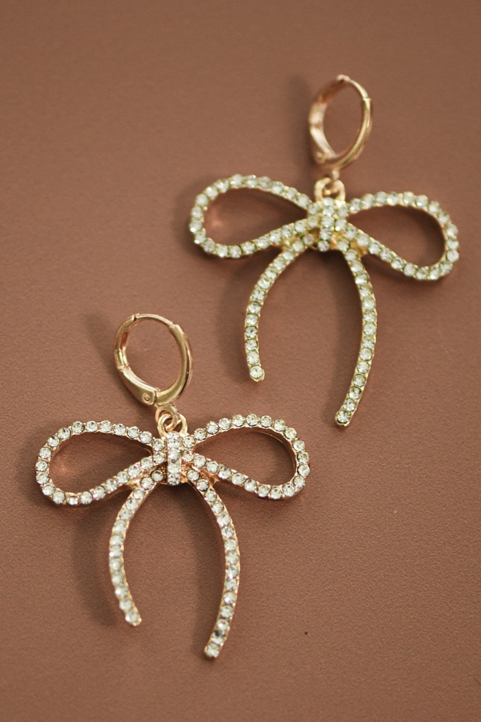 Trendy Gold Bow Knot Earrings