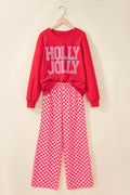 Holly Jolly SS & Checkered Pant Set