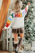 Chenille Merry Christmas Sweater