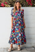 Green Floral Maxi Dress