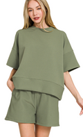 Forrest Textured Oversized Short Set