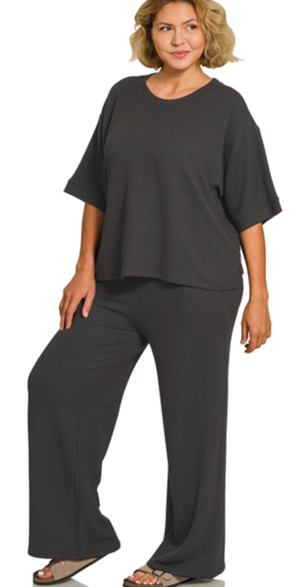 Ribbed Top & Pant Set