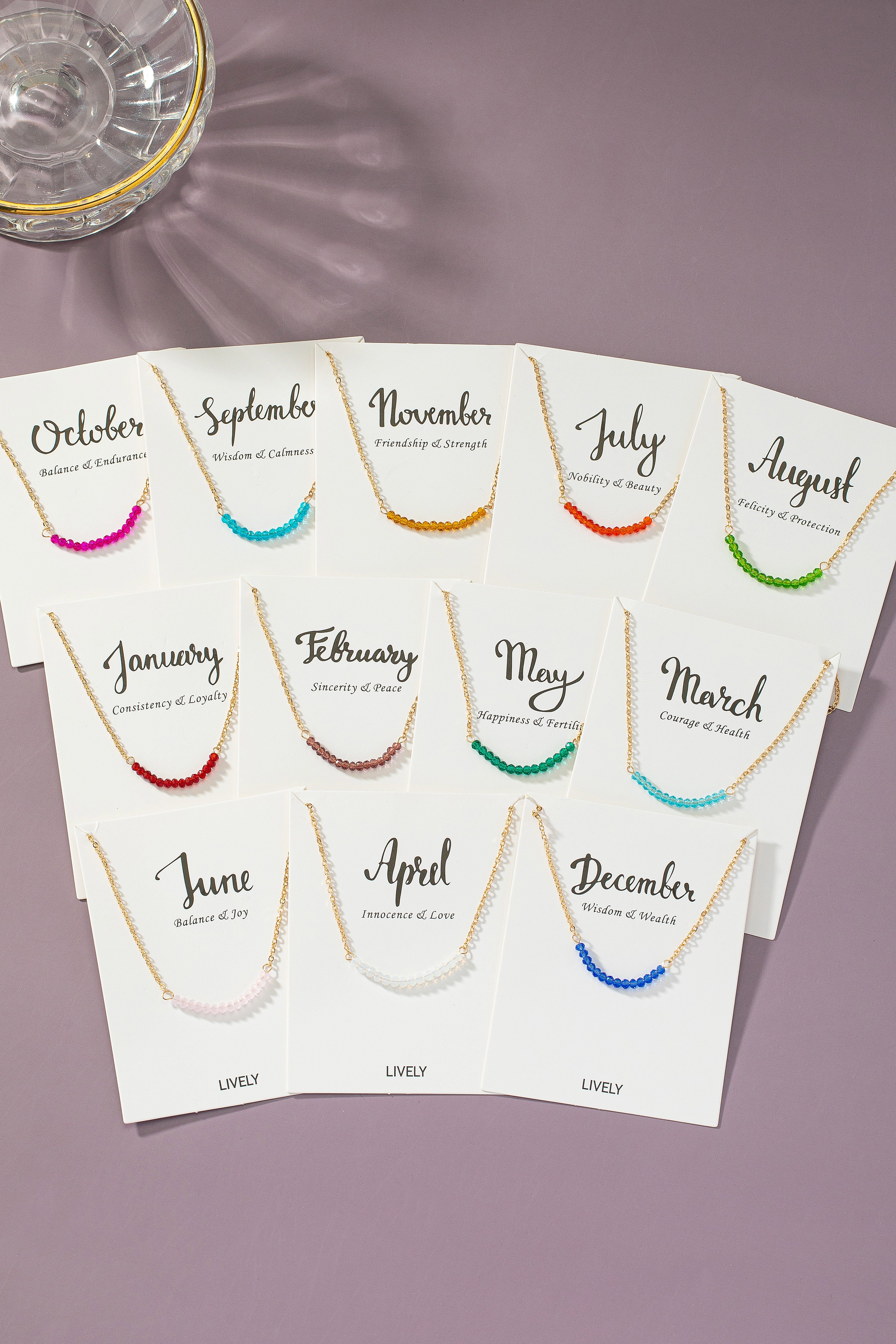 Birth Month Necklace