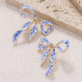Blue & White Bow ER