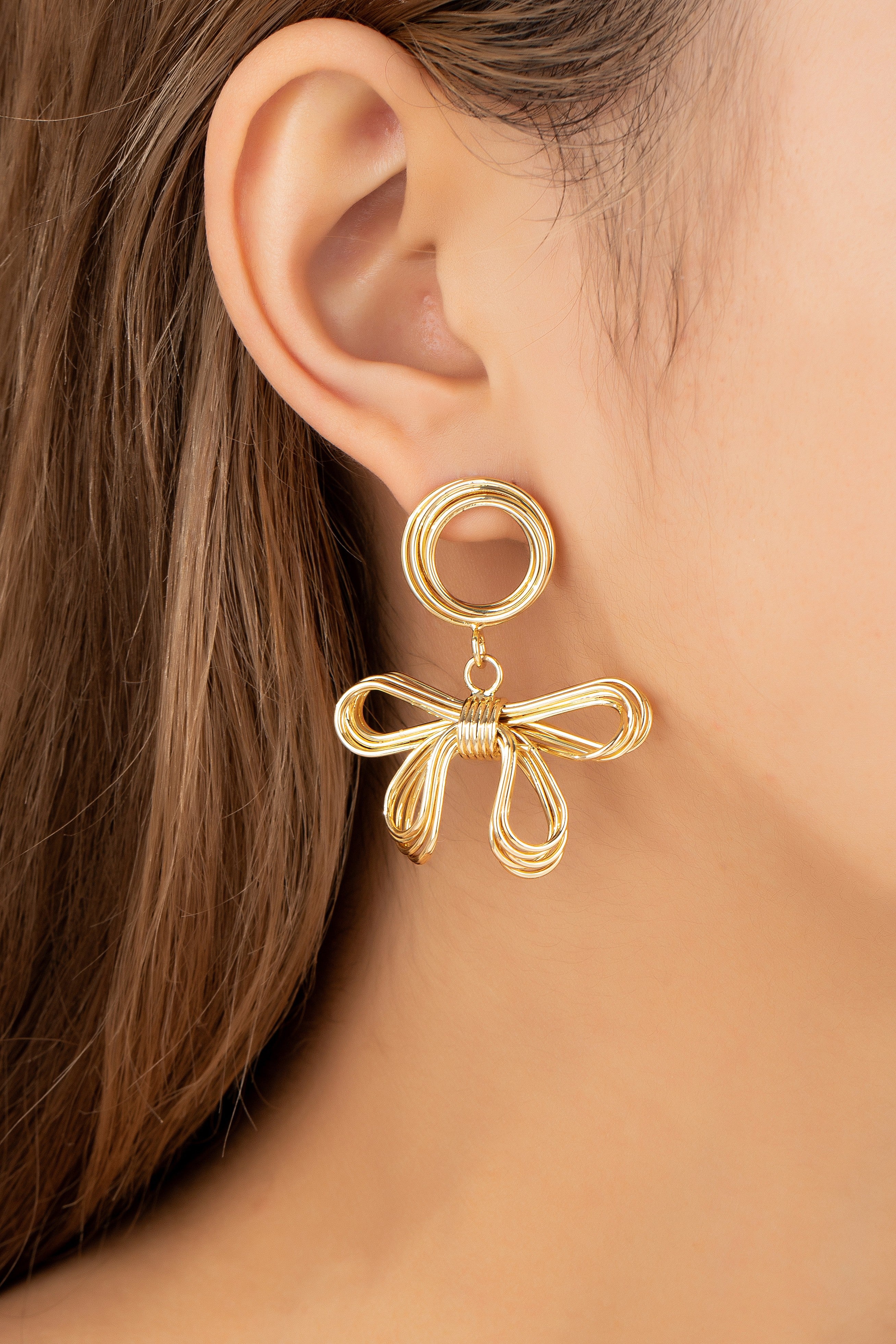 Wire Bow Earrings