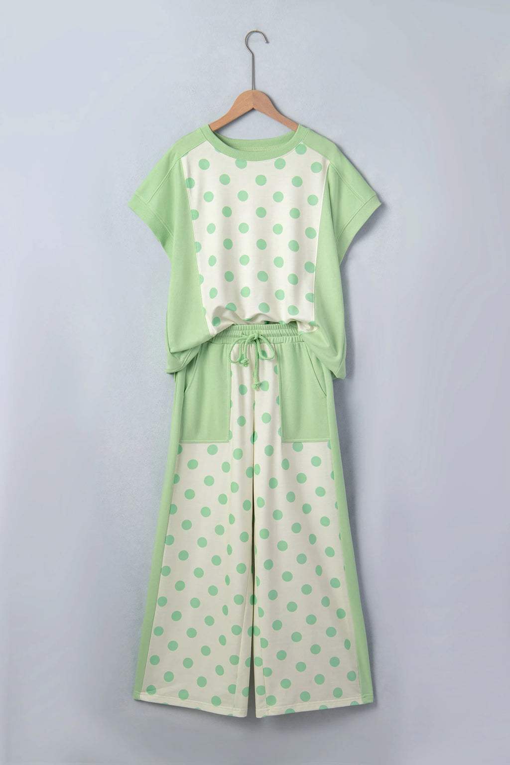 Green Polka Dot Pant Set