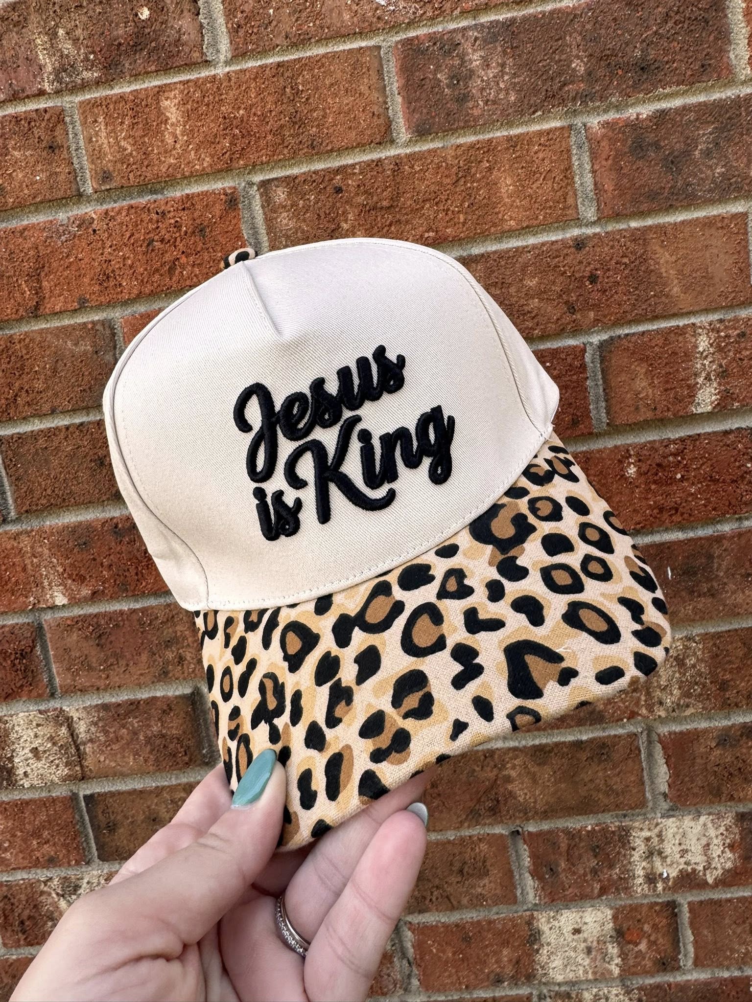 Jesus is King Embroidered Hat