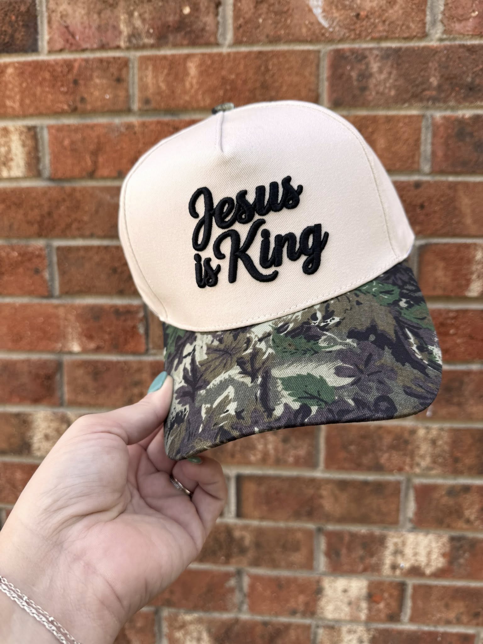 Jesus is King Embroidered Hat