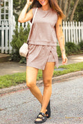 Khaki Skort Set