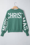 Green Merry Christmas Sweater