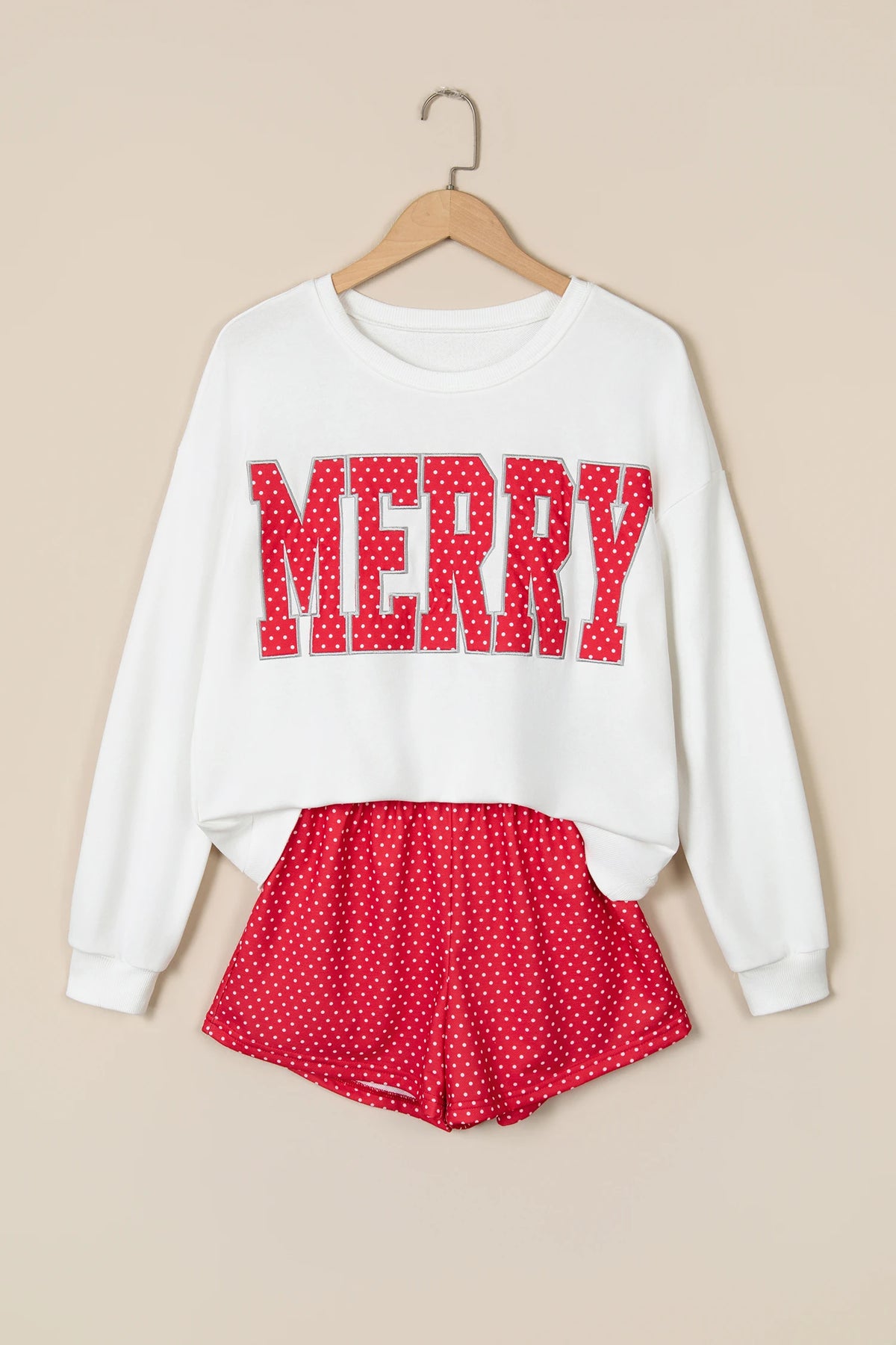 Embroidered Merry Top & Short Set