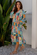 Patchwork Floral Midi