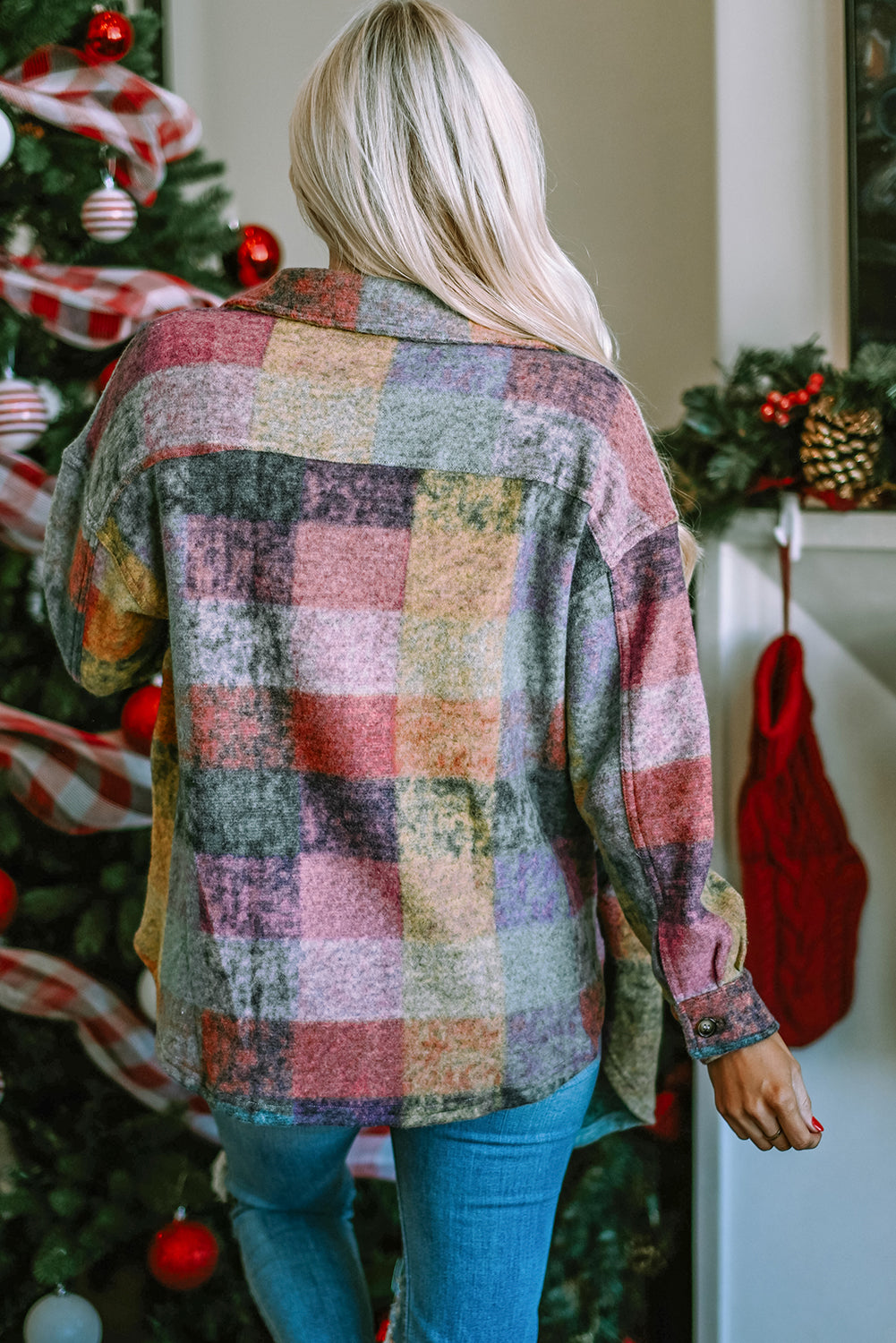 Multicolor Plaid Shacket