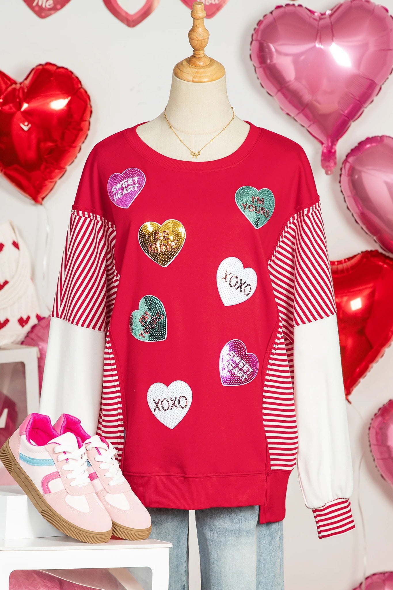Valentine's Candy Heart Sweatshirt